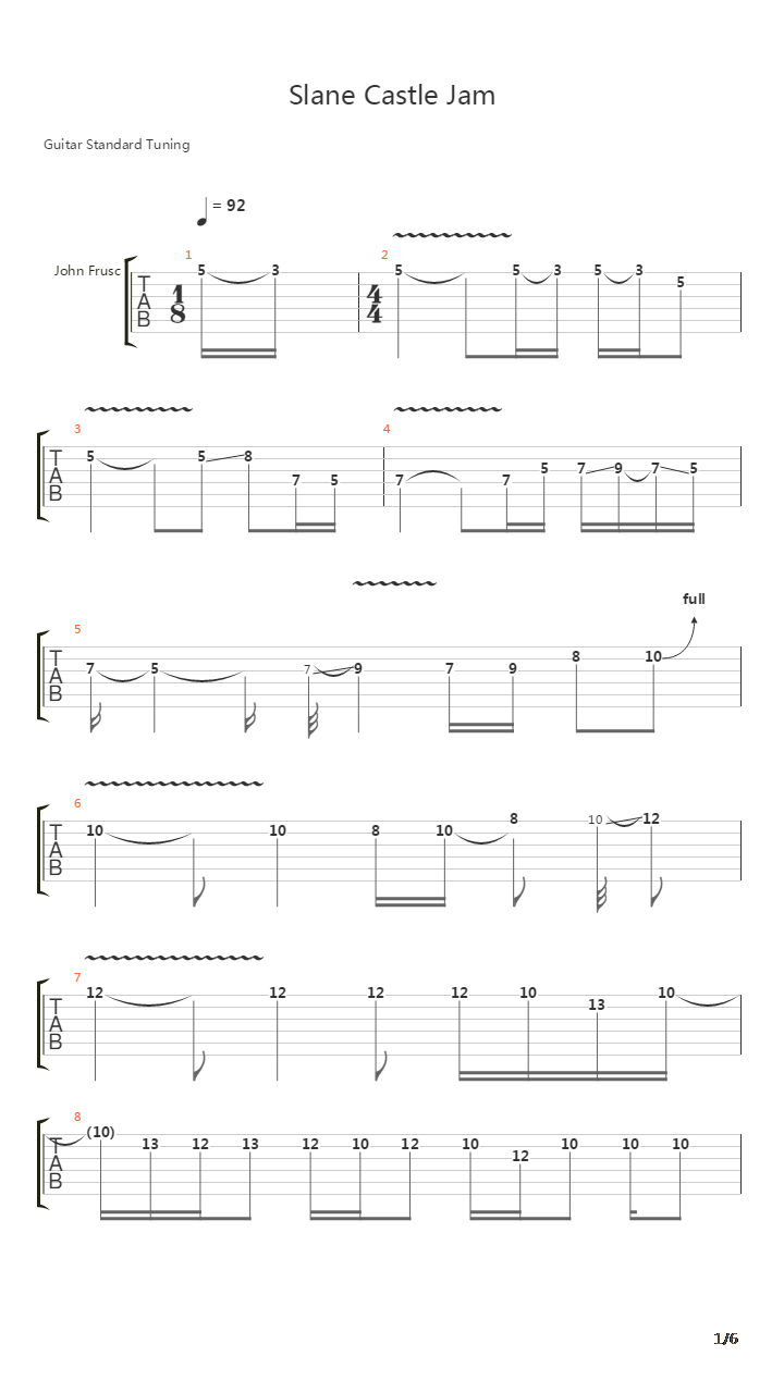 Jam吉他谱
