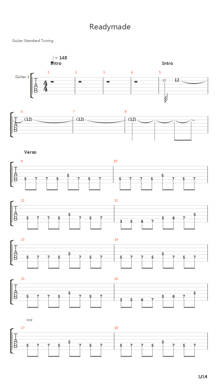 Ready Made吉他谱