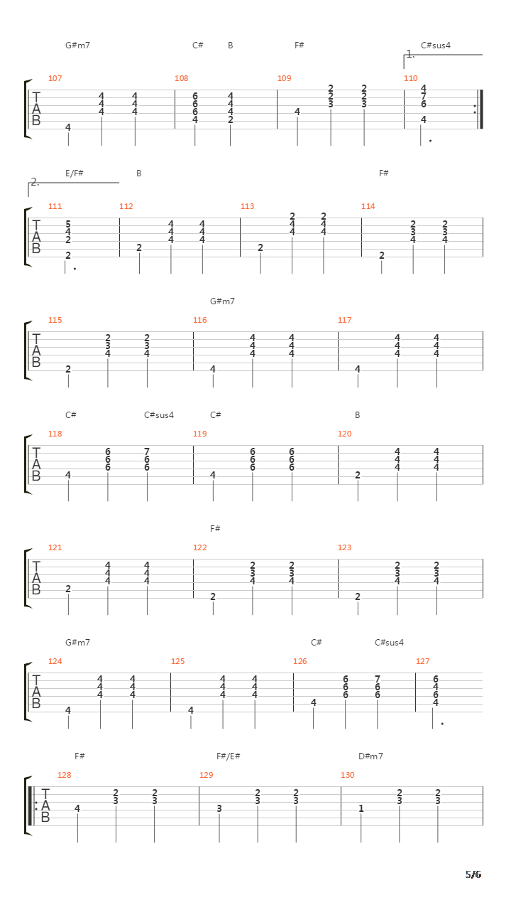 Près Des Auto-Tamponneuses吉他谱