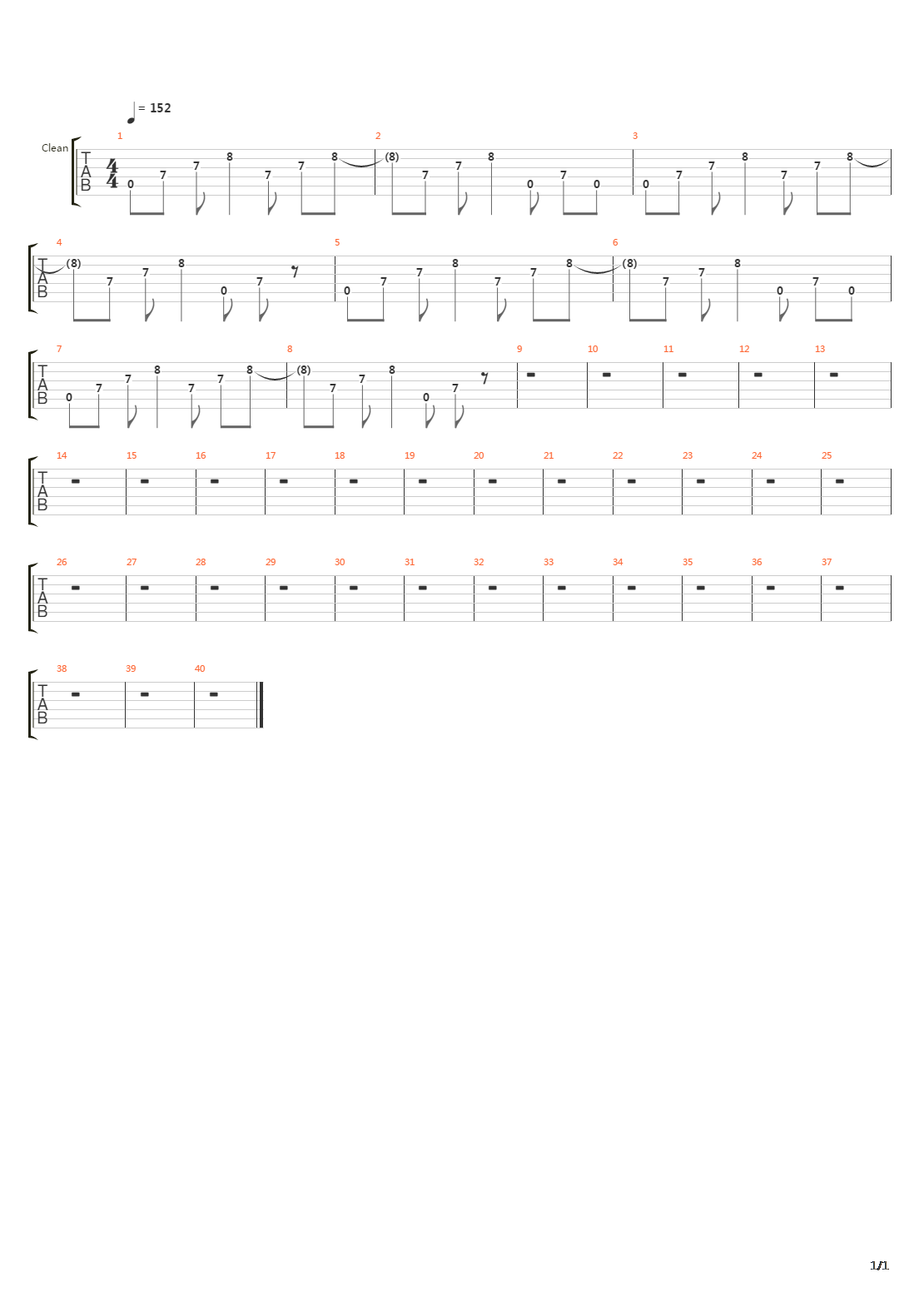 Talking In Whispers(Intro)吉他谱