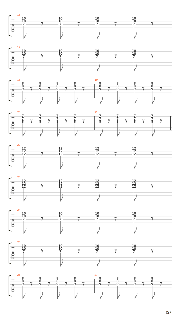 No Easy Way Out吉他谱