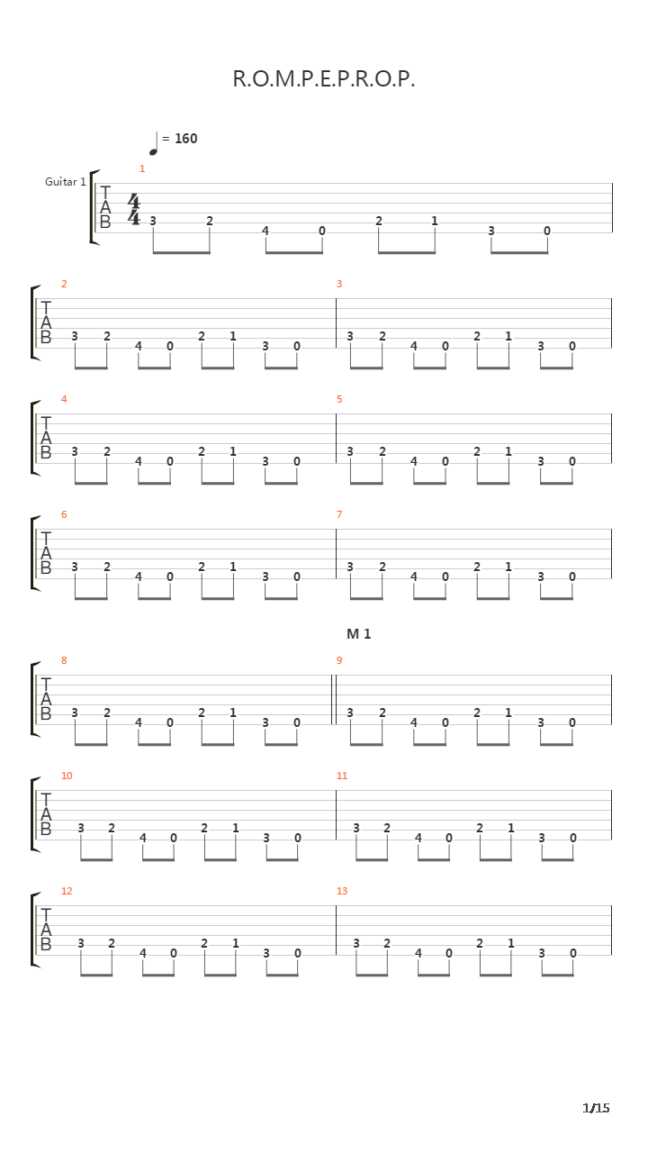 R.O.M.P.E.P.R.O.P.吉他谱