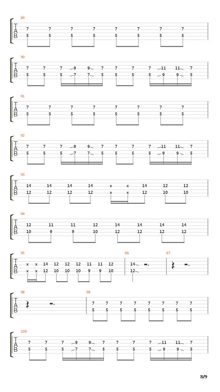 Song For吉他谱