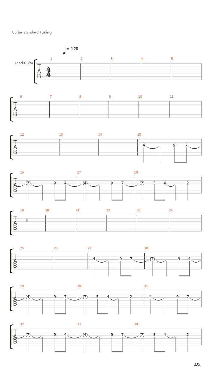 The Days Keep Going By吉他谱