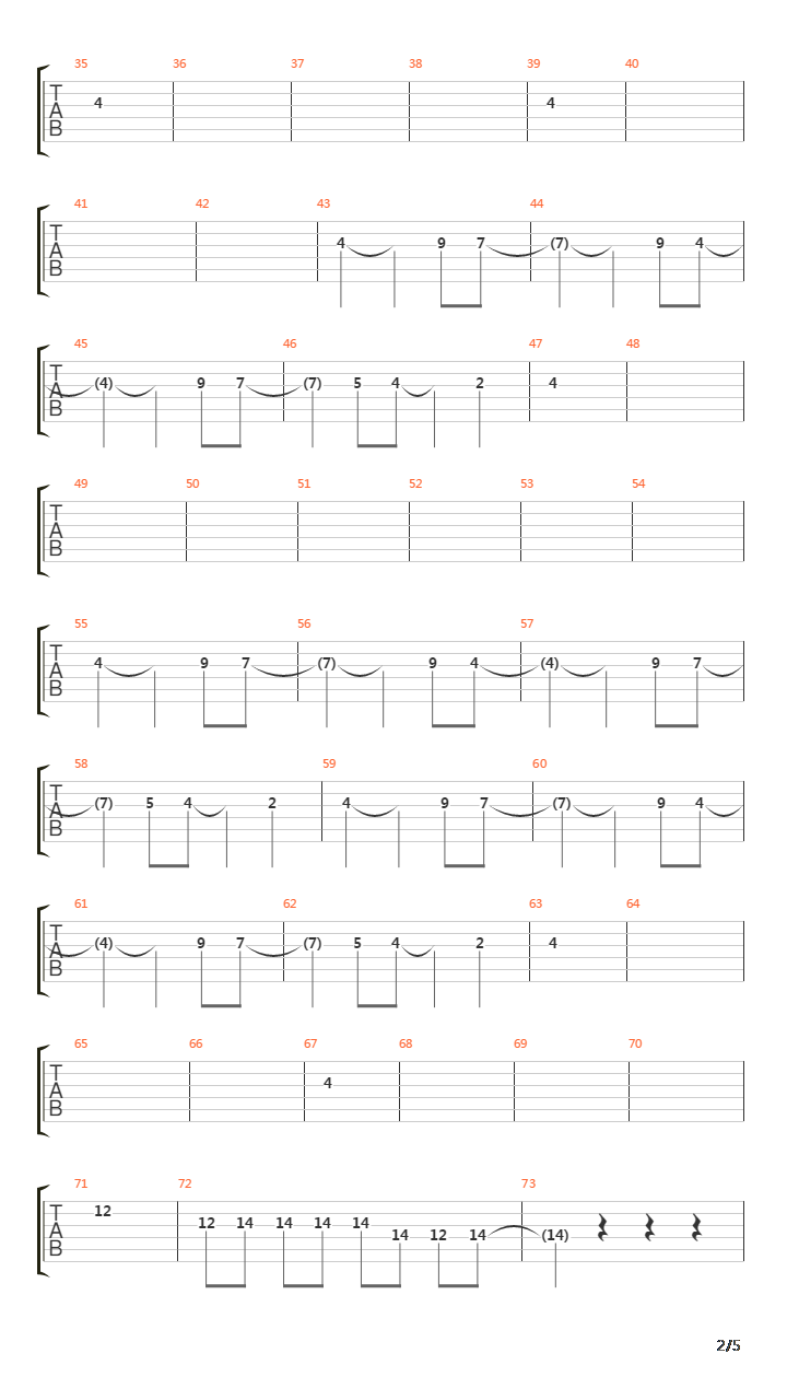 The Days Keep Going By吉他谱
