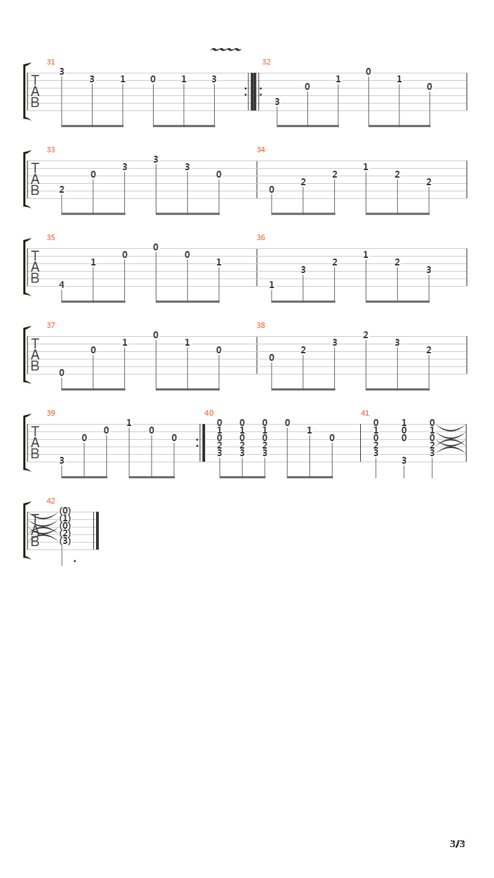 Divertimento吉他谱