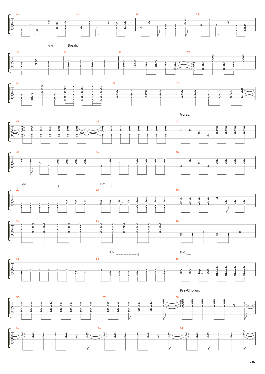 Belt吉他谱