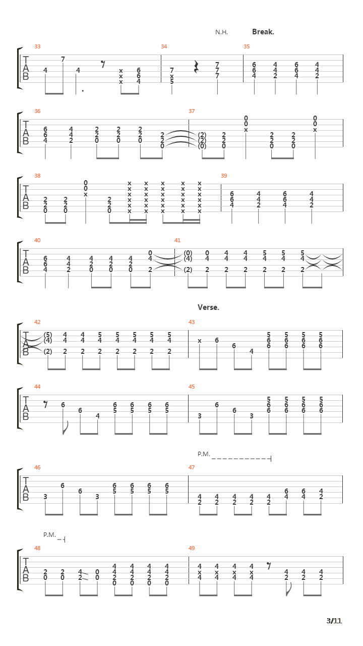 Belt吉他谱