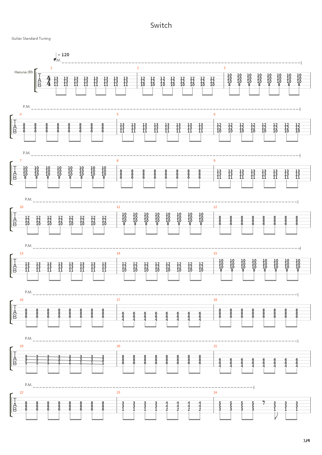 Switch(Full)吉他谱