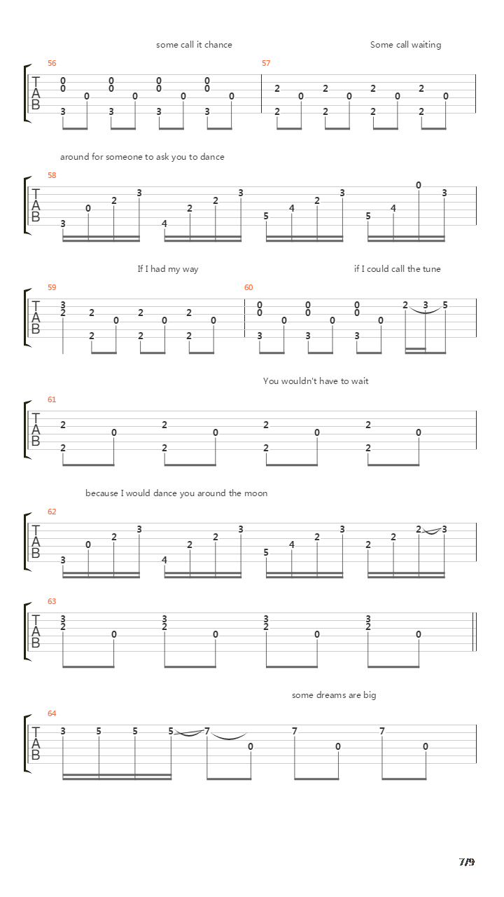 Some Dreams吉他谱