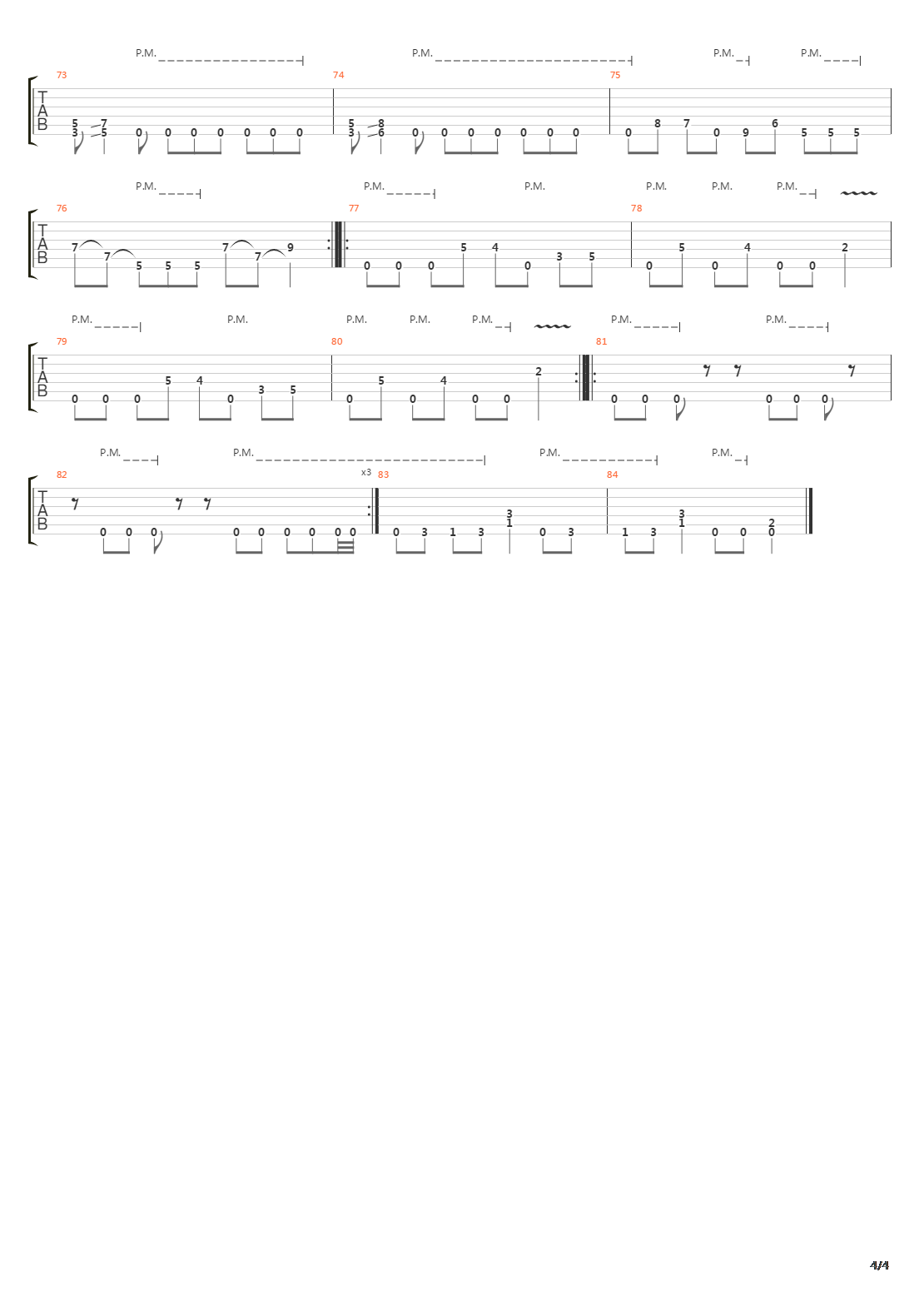 Stillness吉他谱