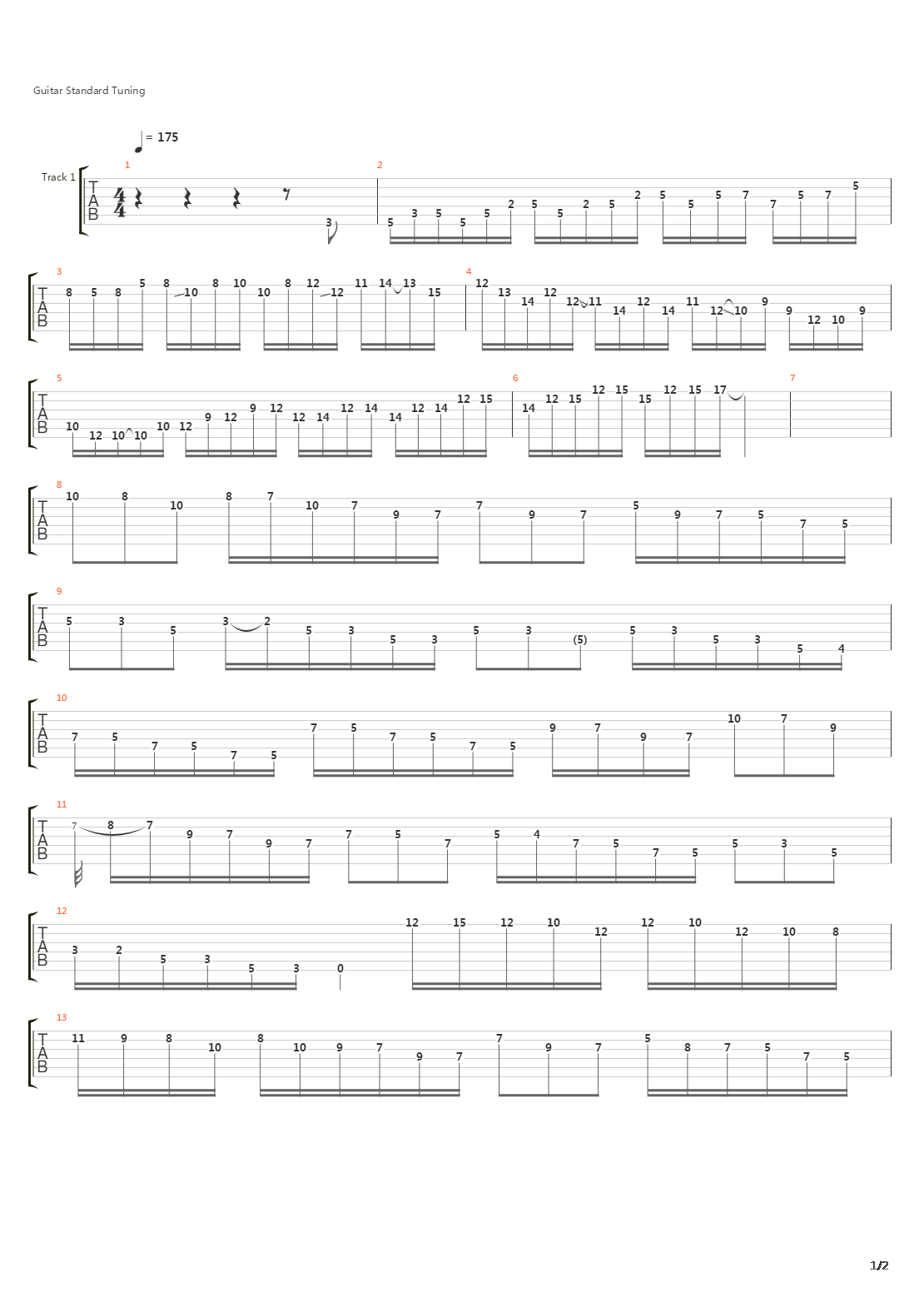 Examples 2 And 11 Of The Power Solos Booklet吉他谱