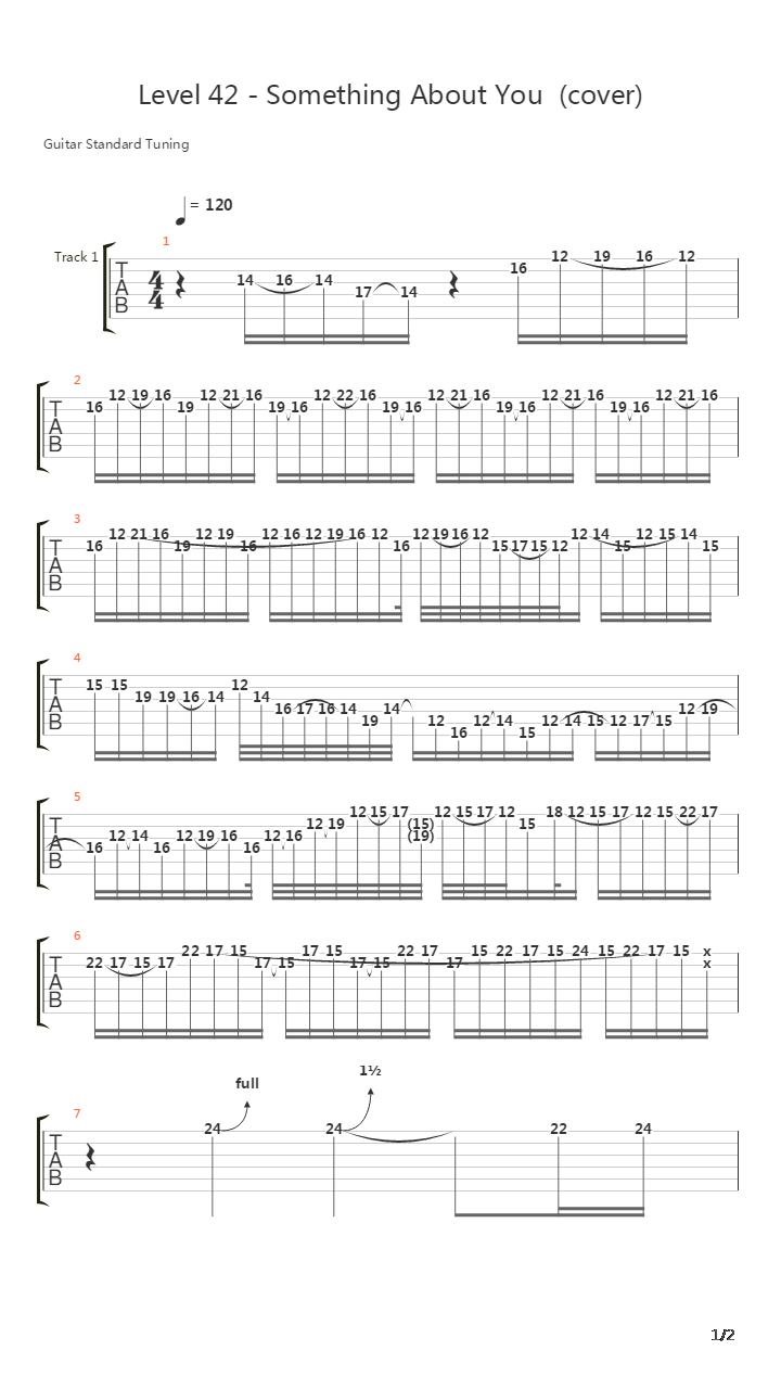 Something About You (Stretch Part)吉他谱