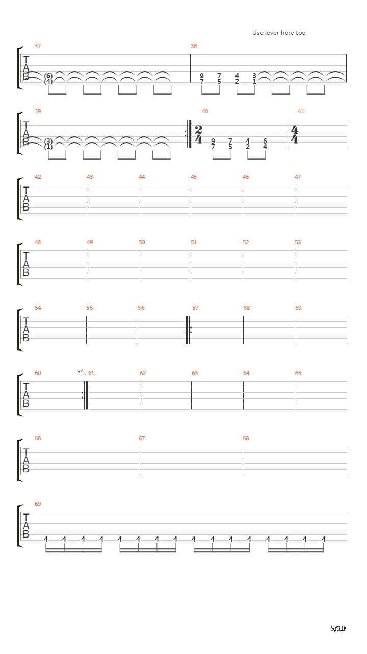 Fortvivlan, Min Arvedel吉他谱