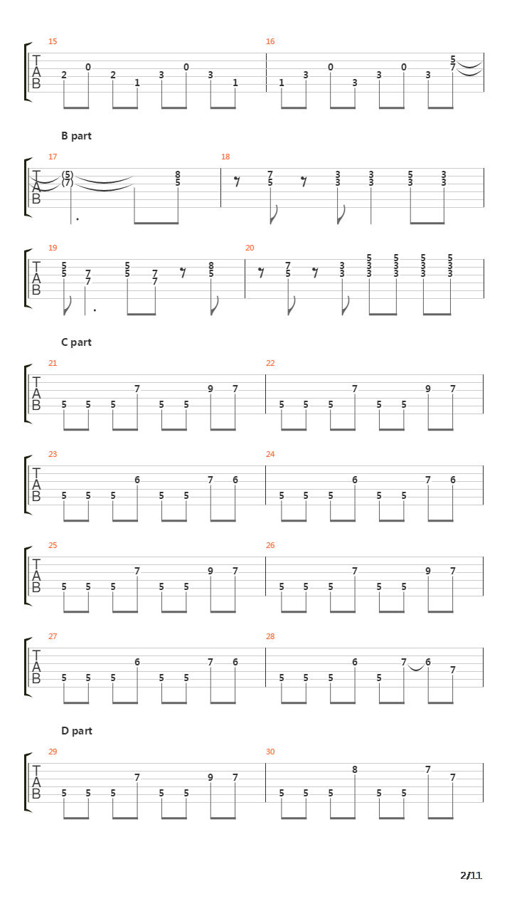 13 No Jounju Na Kanjou吉他谱