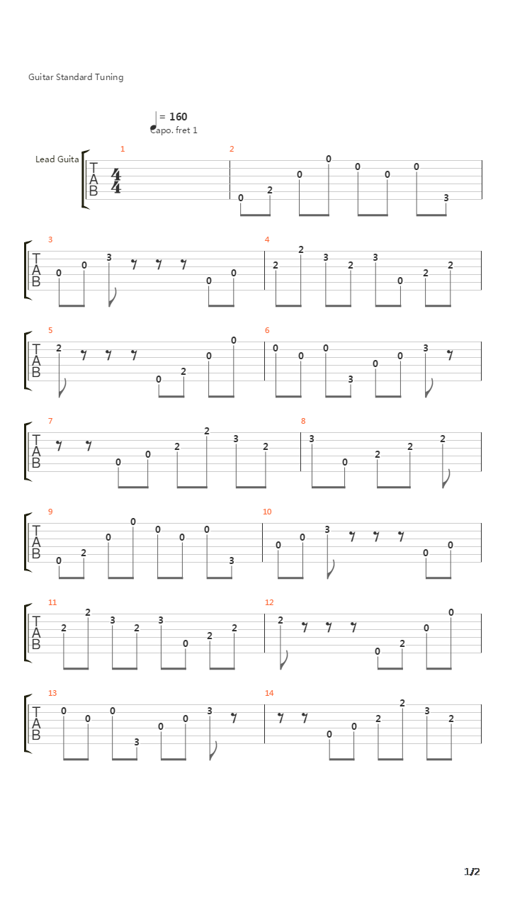 Ylial吉他谱