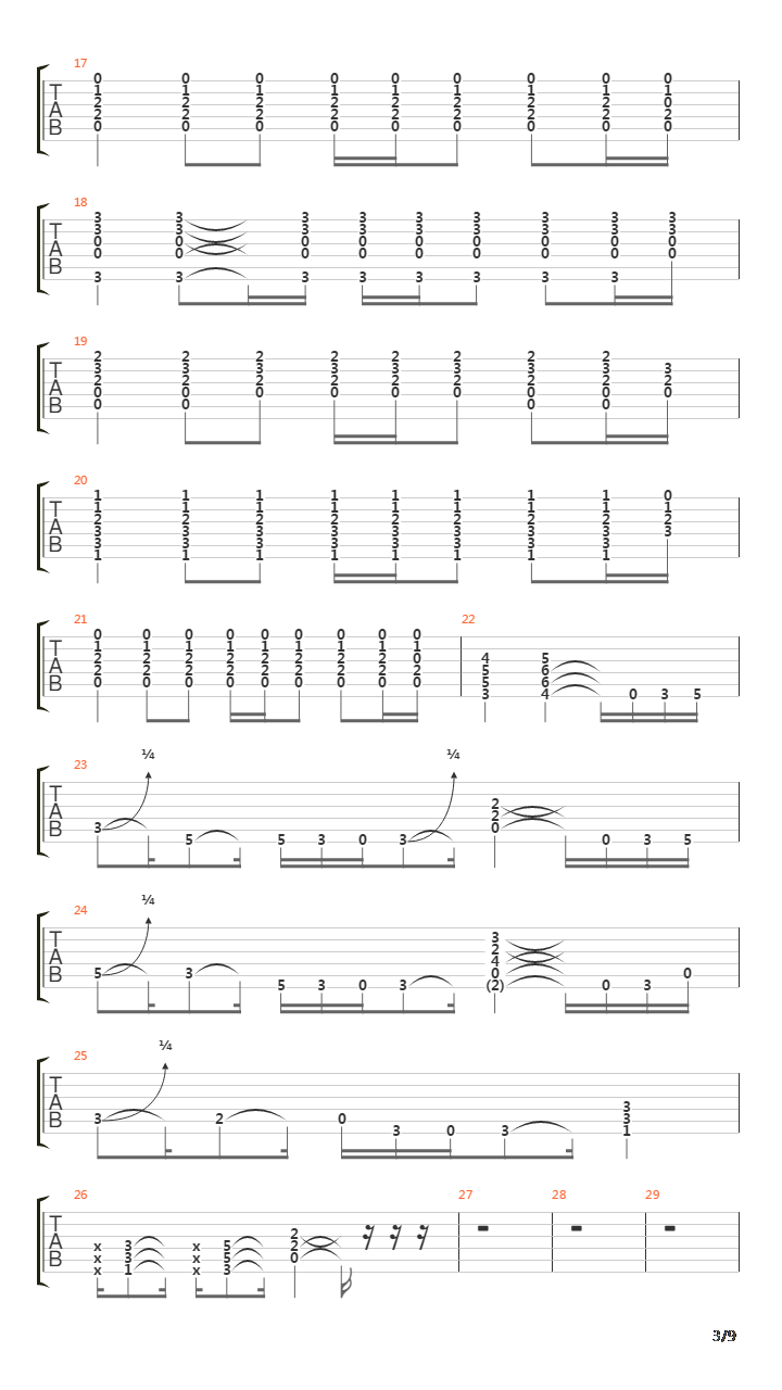 By The Swords(2 Guitars)吉他谱