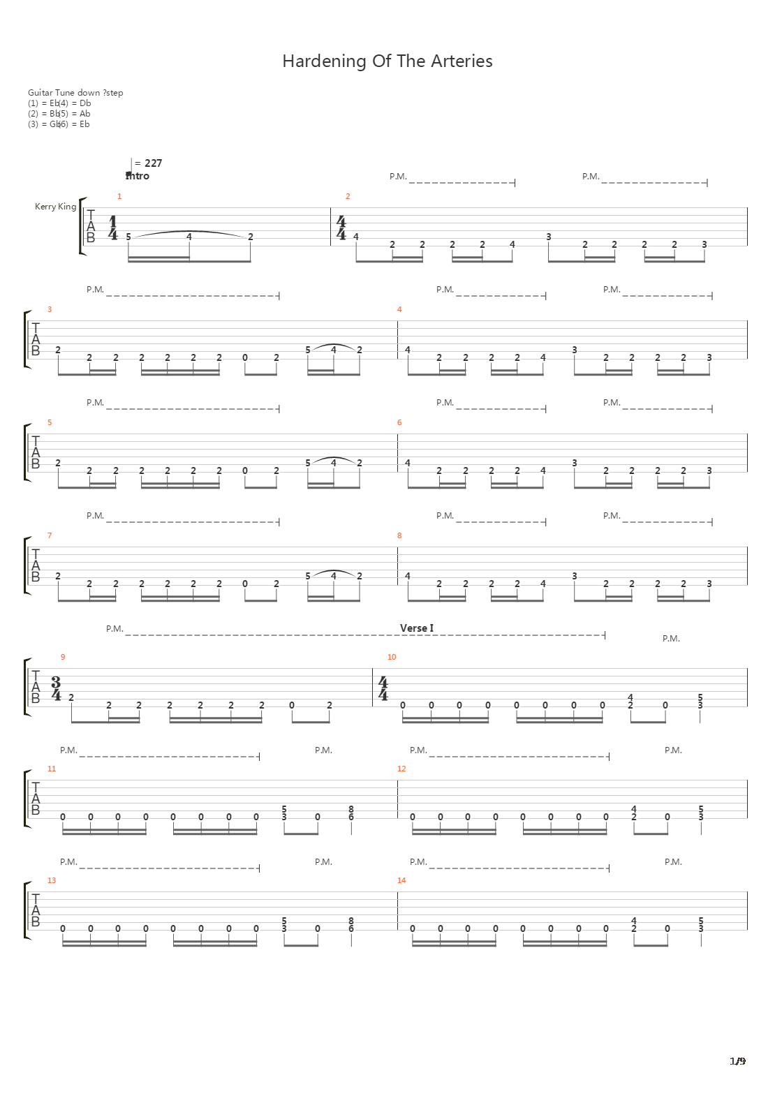 Hardening Of The Arteries吉他谱