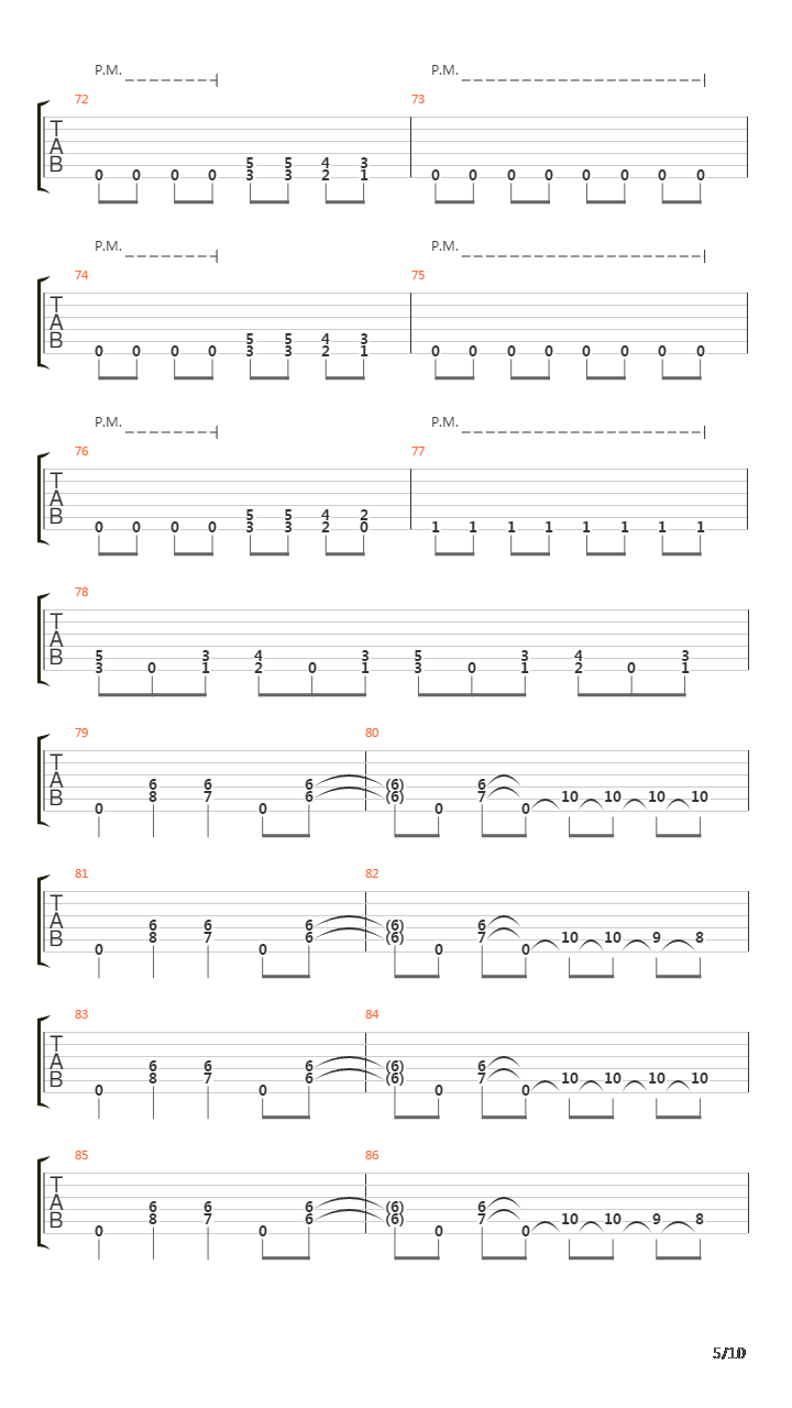 When The Stillness Comes吉他谱