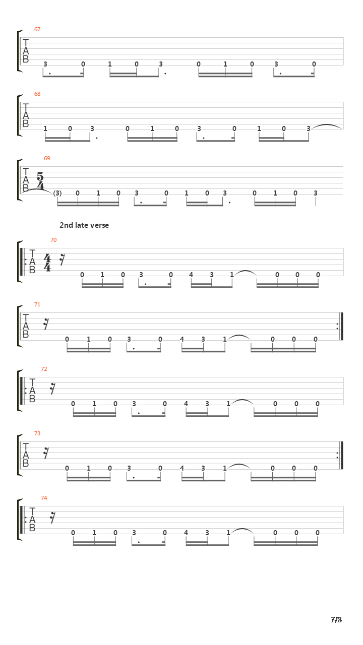 Genlty (Iowa Version)吉他谱