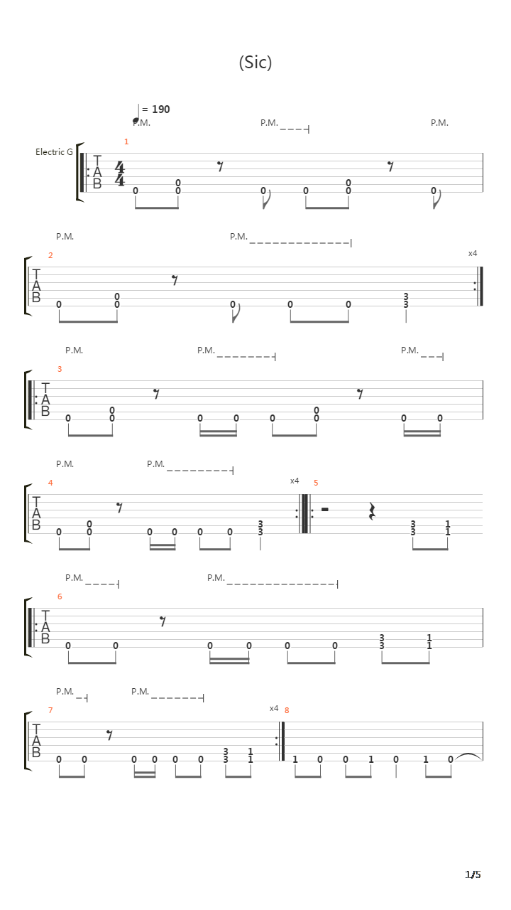 Record Version吉他谱