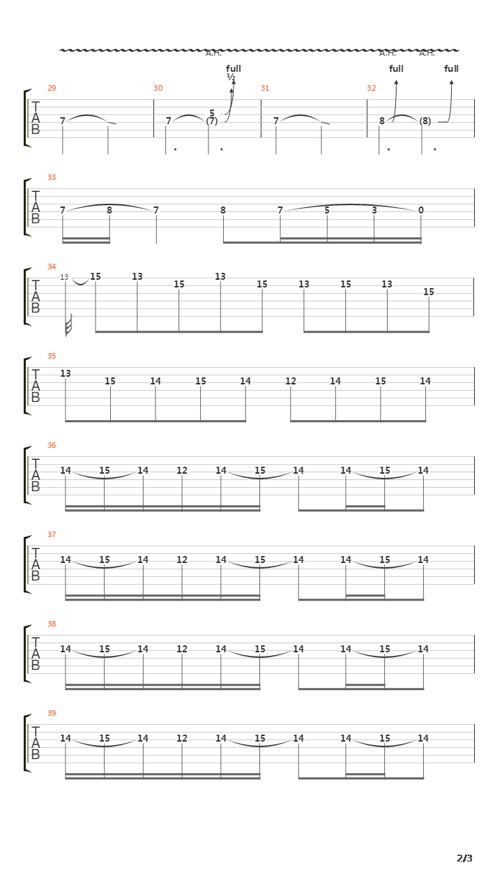 Vermillion (Solo)吉他谱