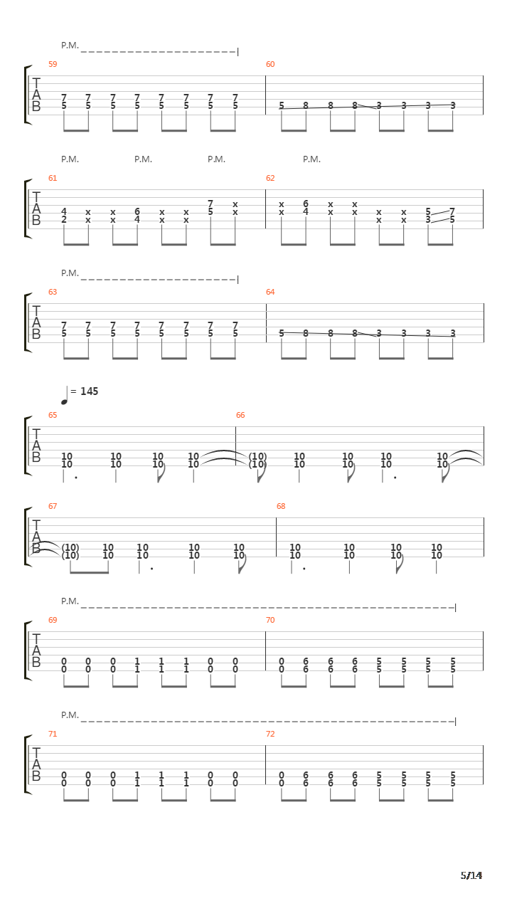 Vermillion吉他谱