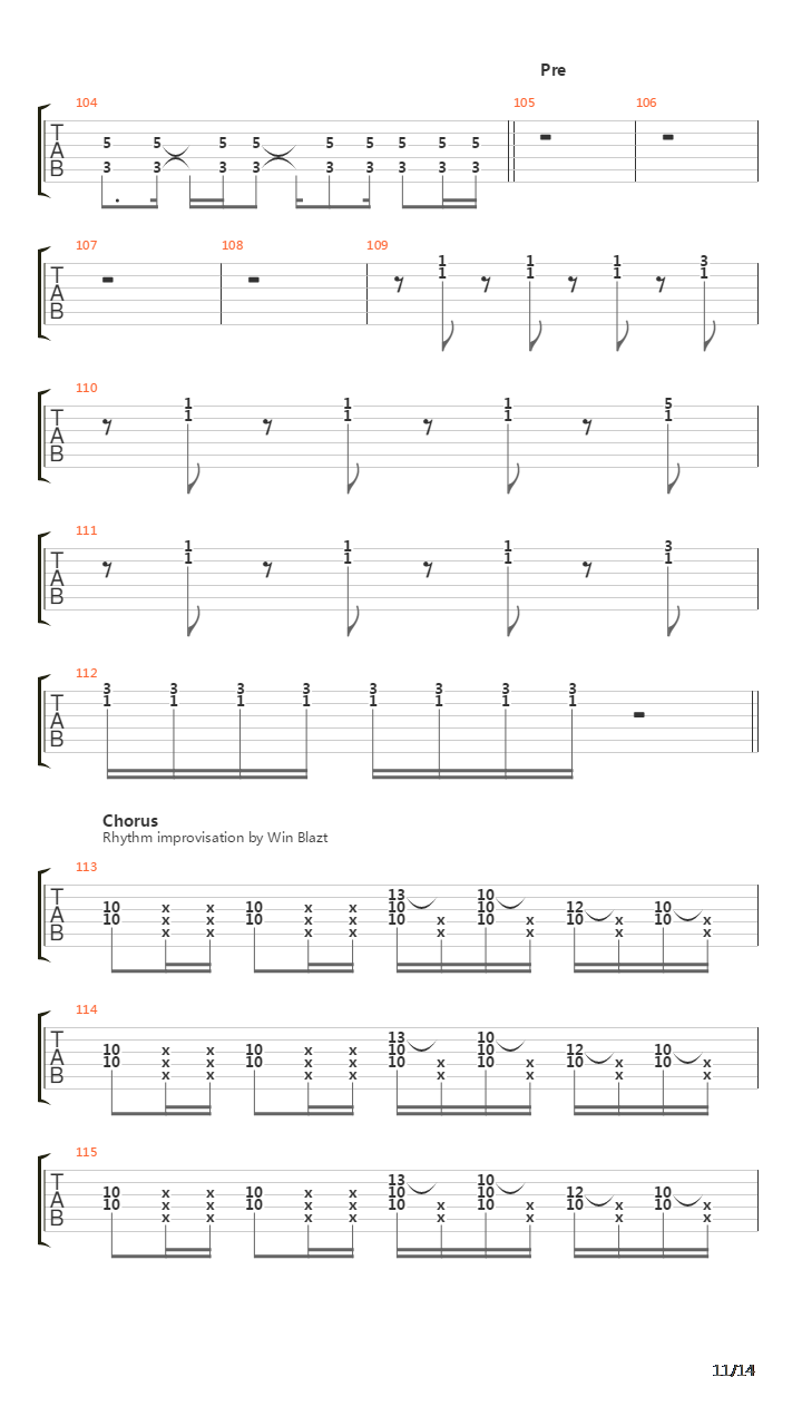 เซโรงัง吉他谱