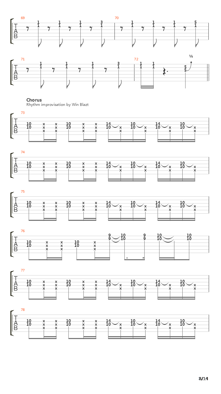 เซโรงัง吉他谱