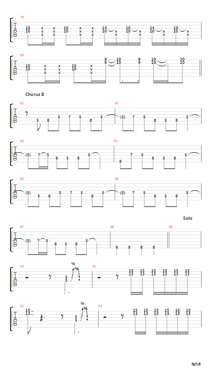 เซโรงัง吉他谱