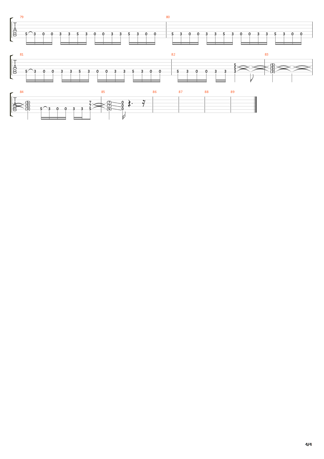 Deadfall吉他谱