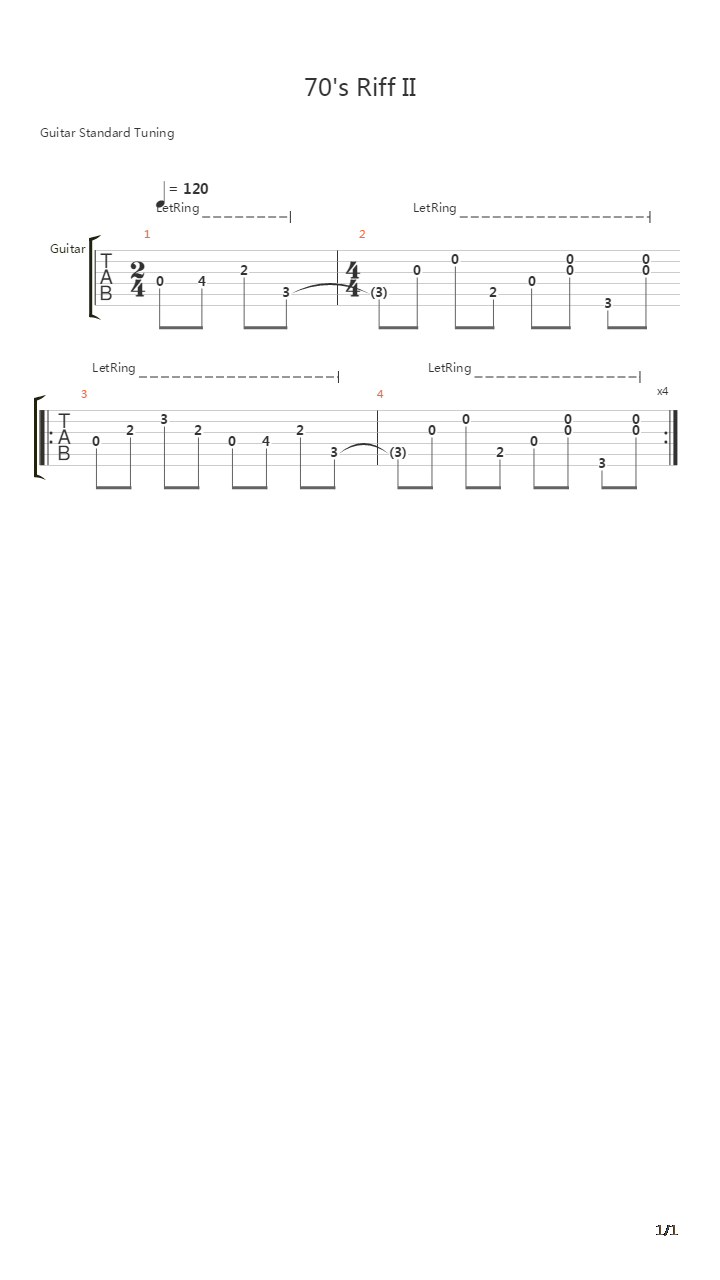 Persiana Americana吉他谱