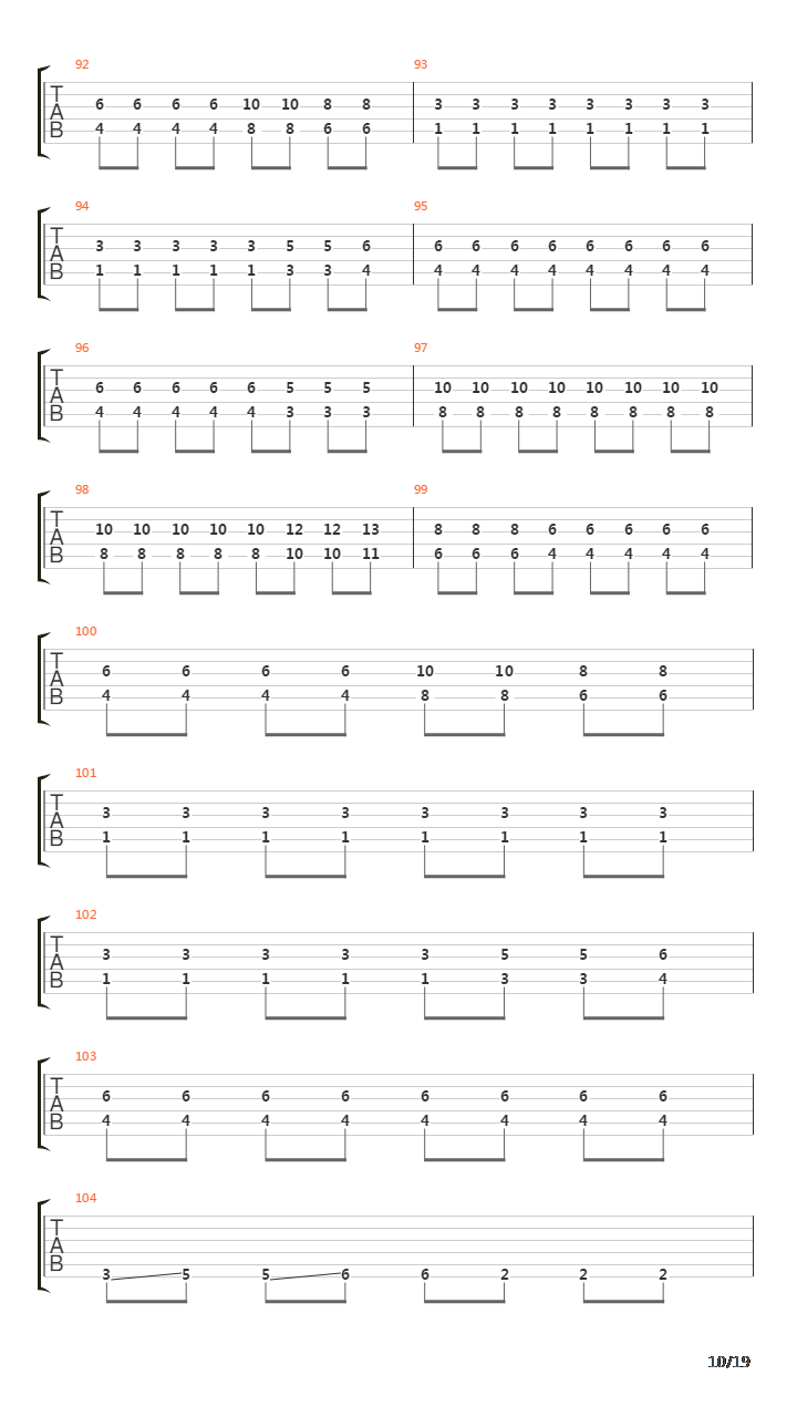 Two Lives Worth Of Reckoning吉他谱