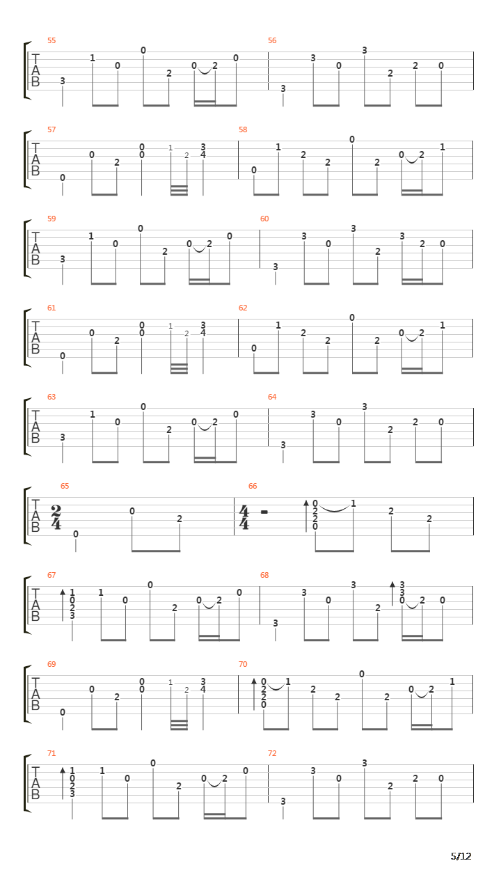 Fade To Black吉他谱