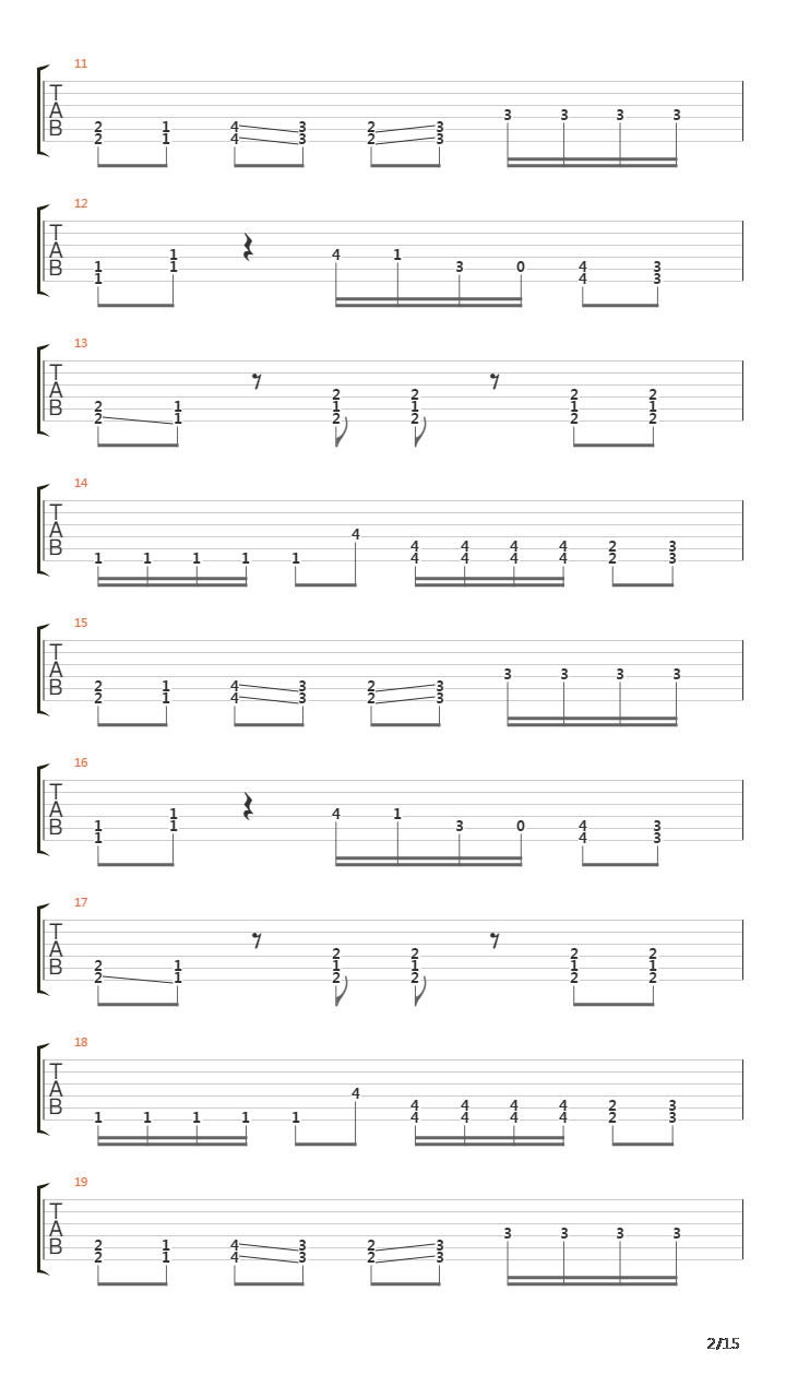 Surpressing The Mute吉他谱