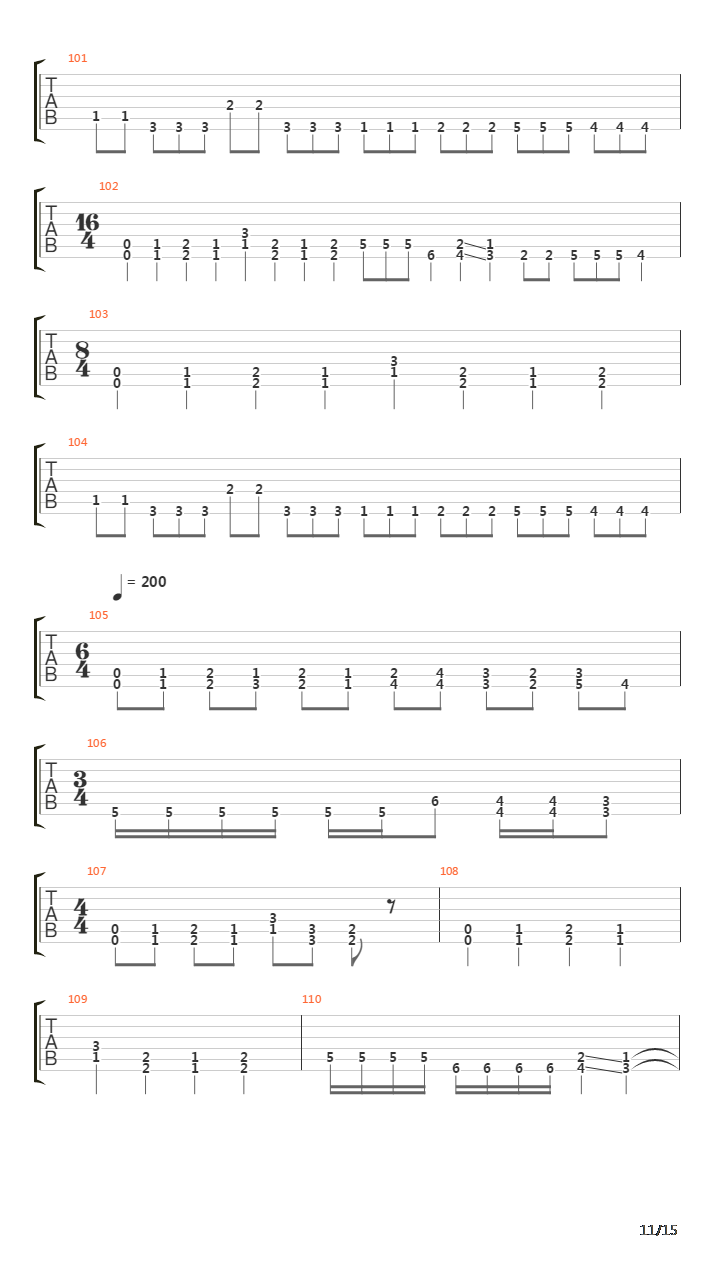 Surpressing The Mute吉他谱