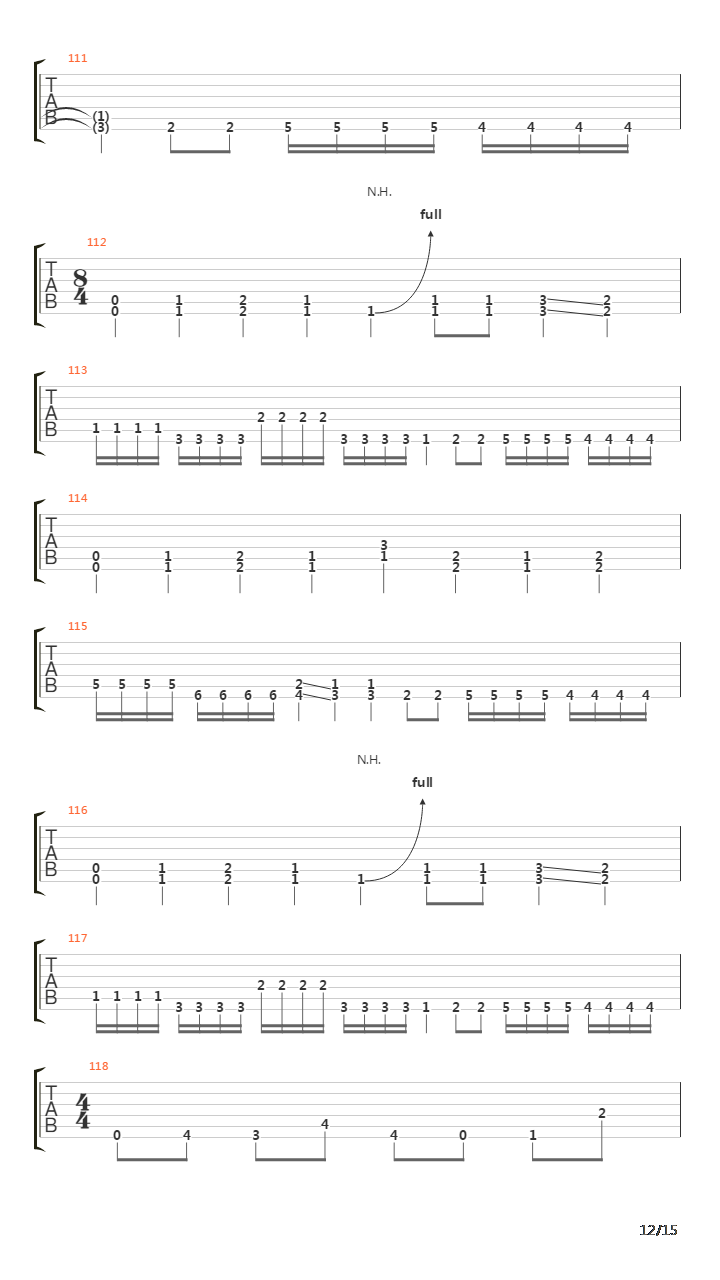 Surpressing The Mute吉他谱