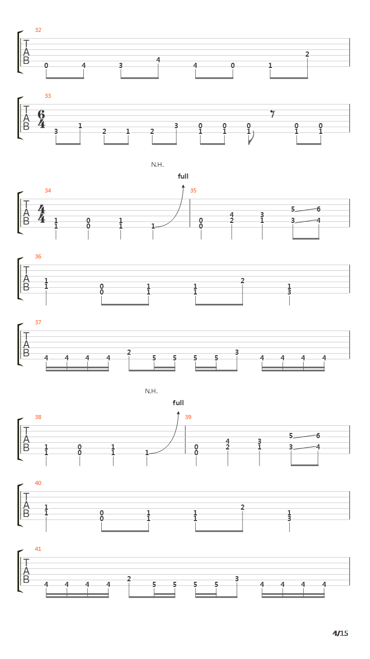 Surpressing The Mute吉他谱