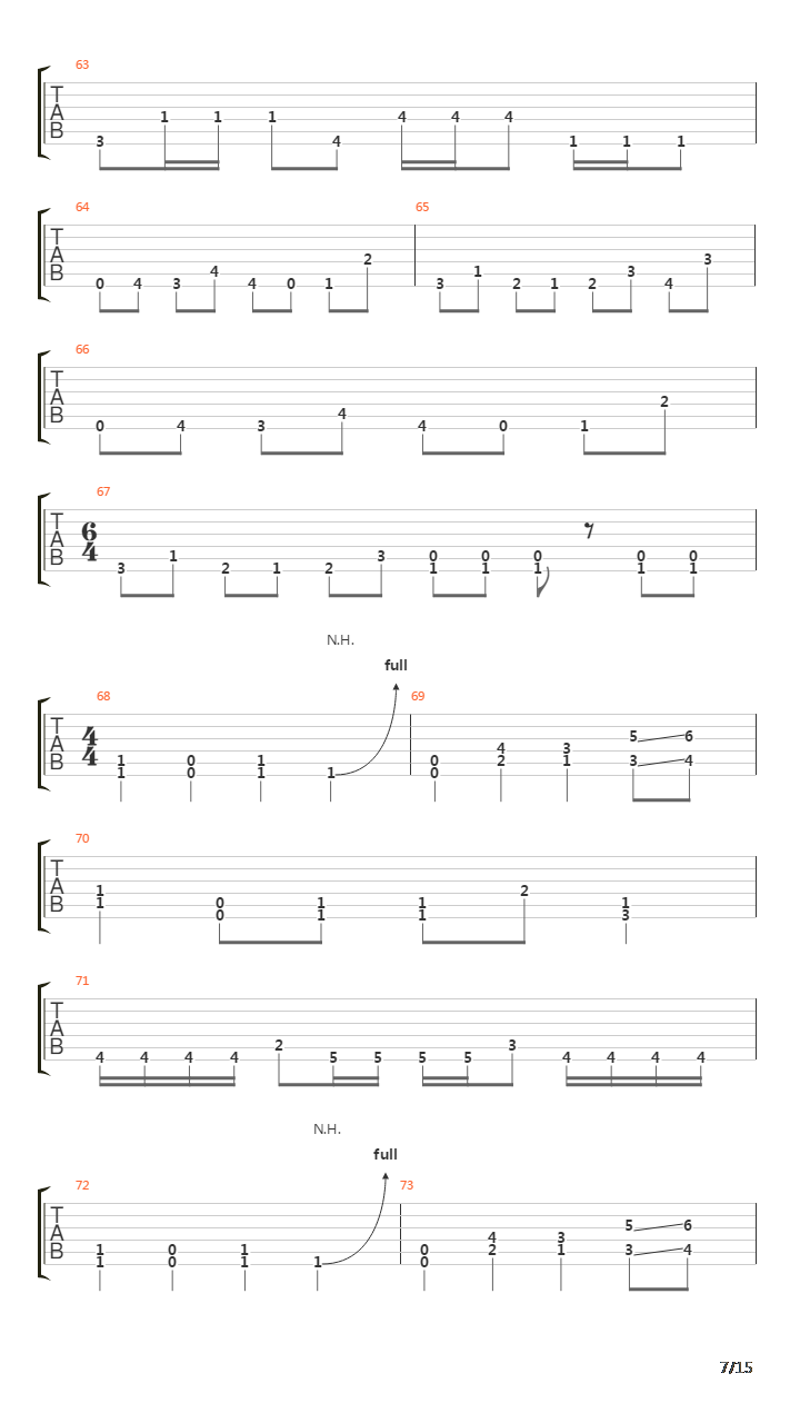 Surpressing The Mute吉他谱