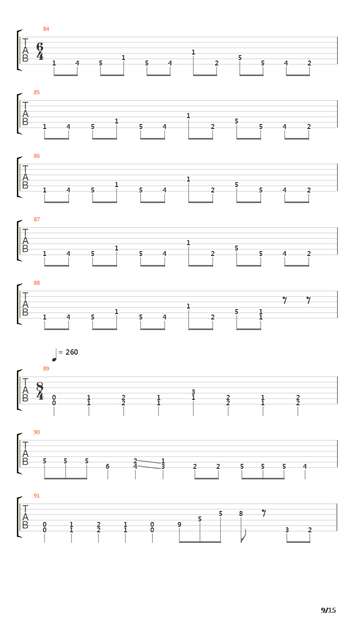 Surpressing The Mute吉他谱