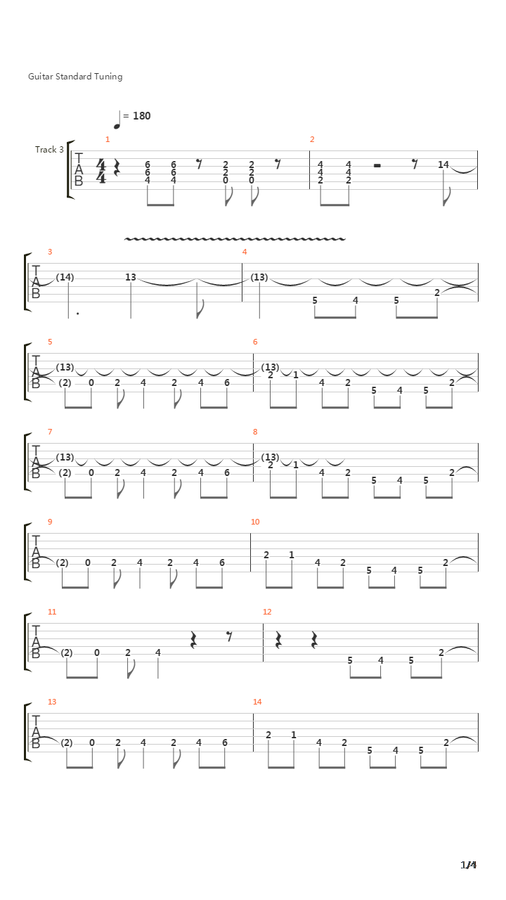 Resonance (Op 1)吉他谱