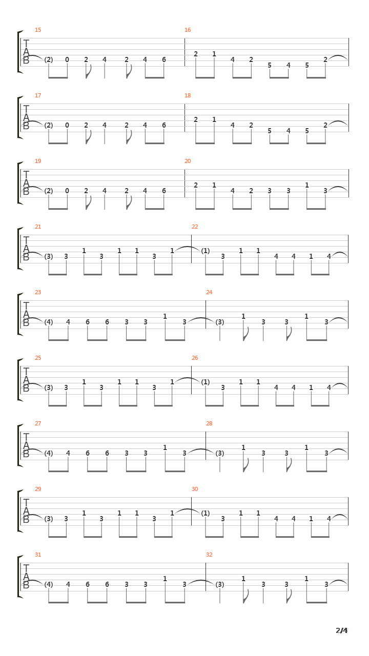 Resonance (Op 1)吉他谱