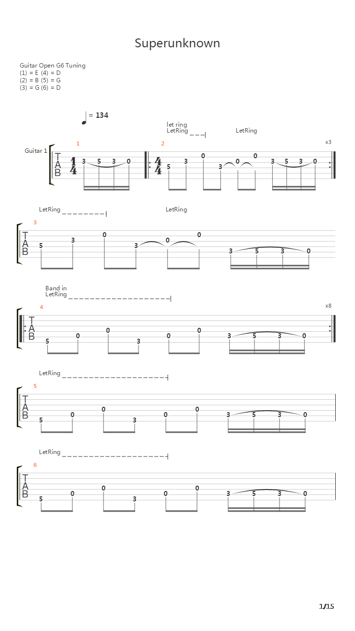 Superunknown吉他谱