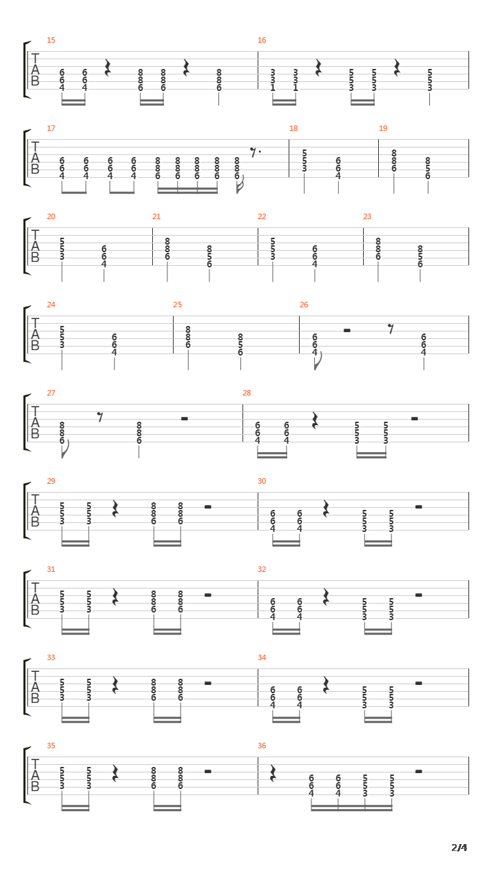 Samurai Heart (Some Like It Hot!!!)吉他谱