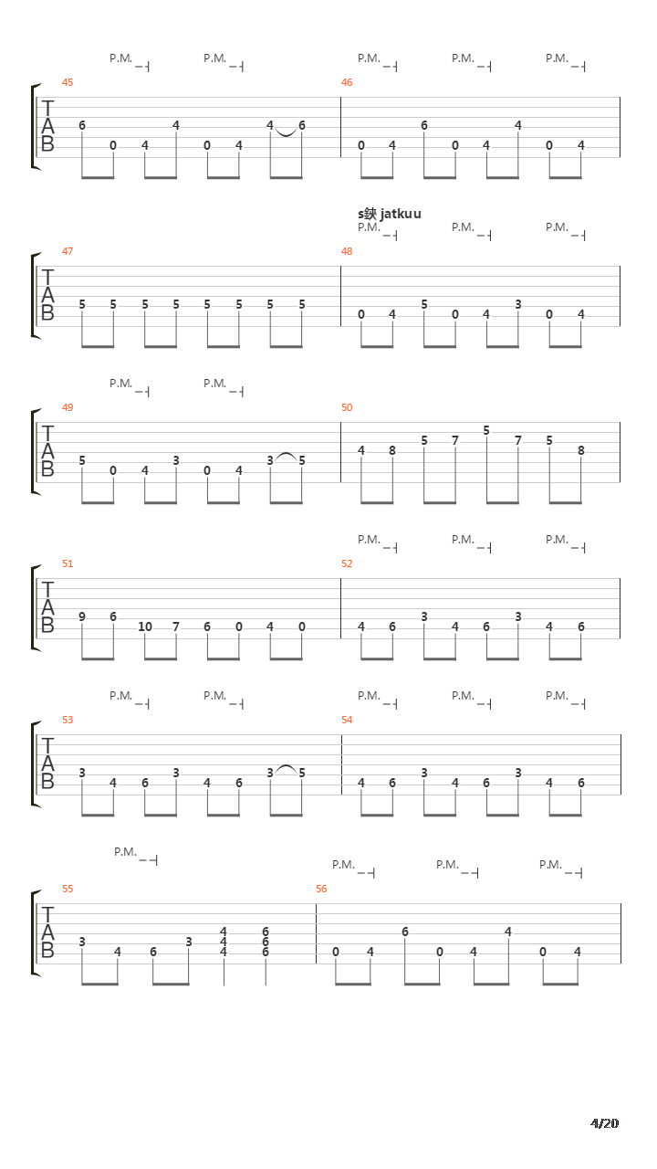 Pirunpaska吉他谱