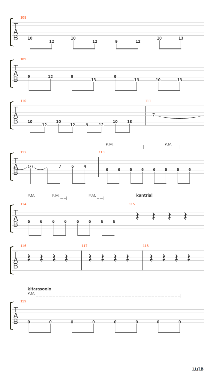 Puolikas Ihminen吉他谱