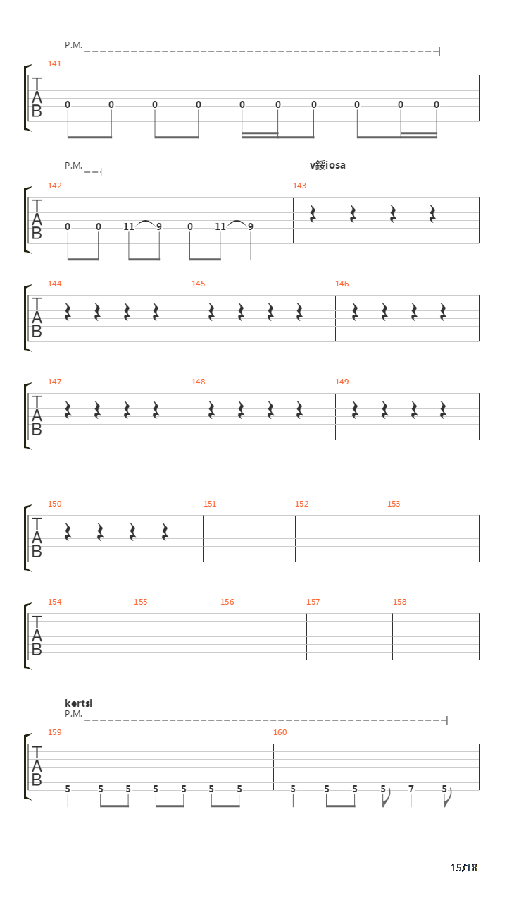 Puolikas Ihminen吉他谱