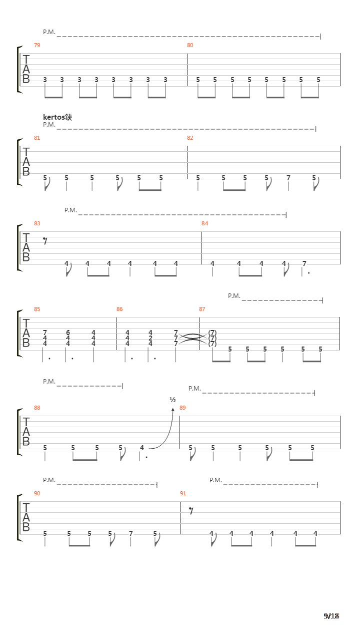 Puolikas Ihminen吉他谱