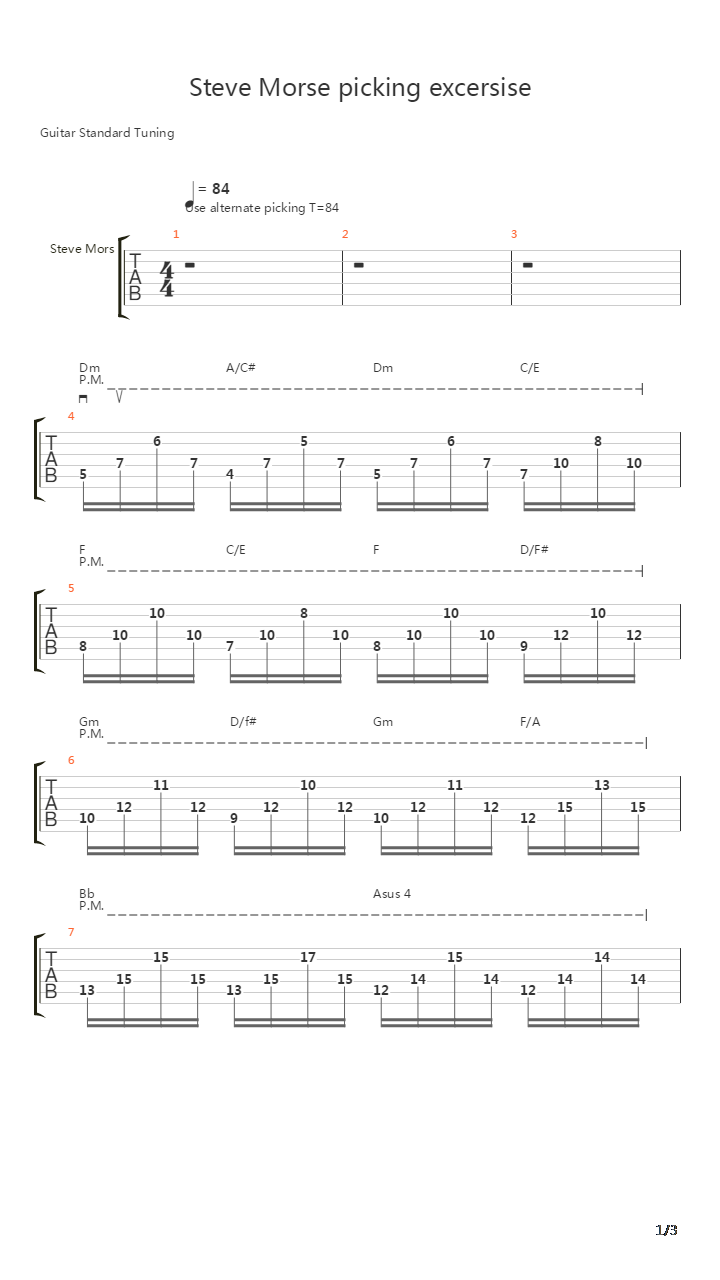 Arpeggio Exercise吉他谱