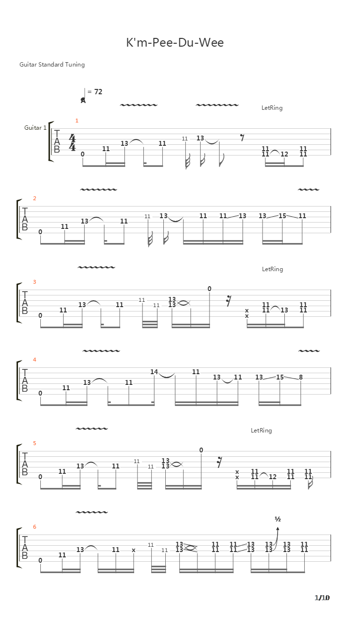 K'm-Pee-Du-Wee吉他谱